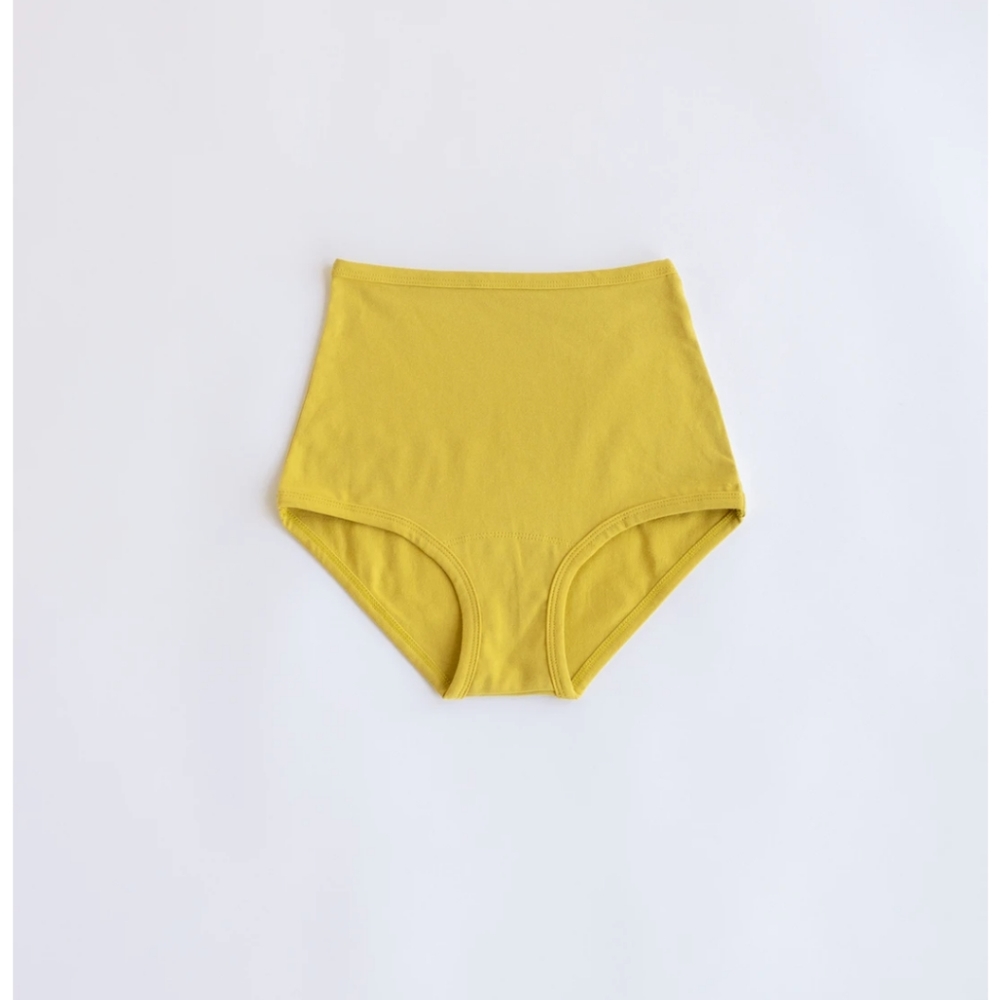NWT Arq High-Rise Undies in M, Chartreuse